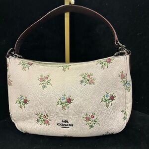 Coach Prarie Floral Print Shoulder Bag - Cream and Pink